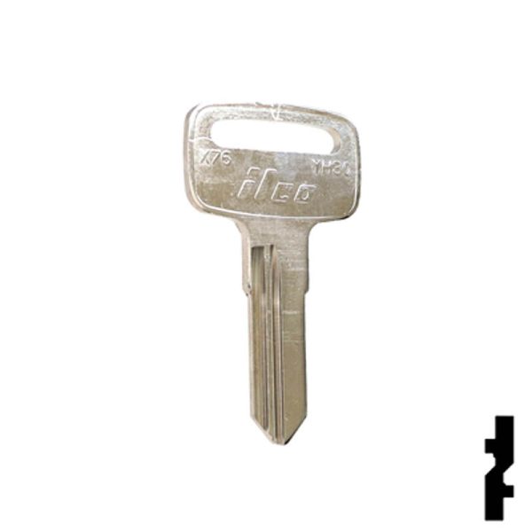 Uncut Key Blank | Yamaha | YH30, X76 Hot on Sale - Image 3
